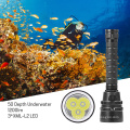 Potente IPX8 buceo 50m 1200 lumens linterna